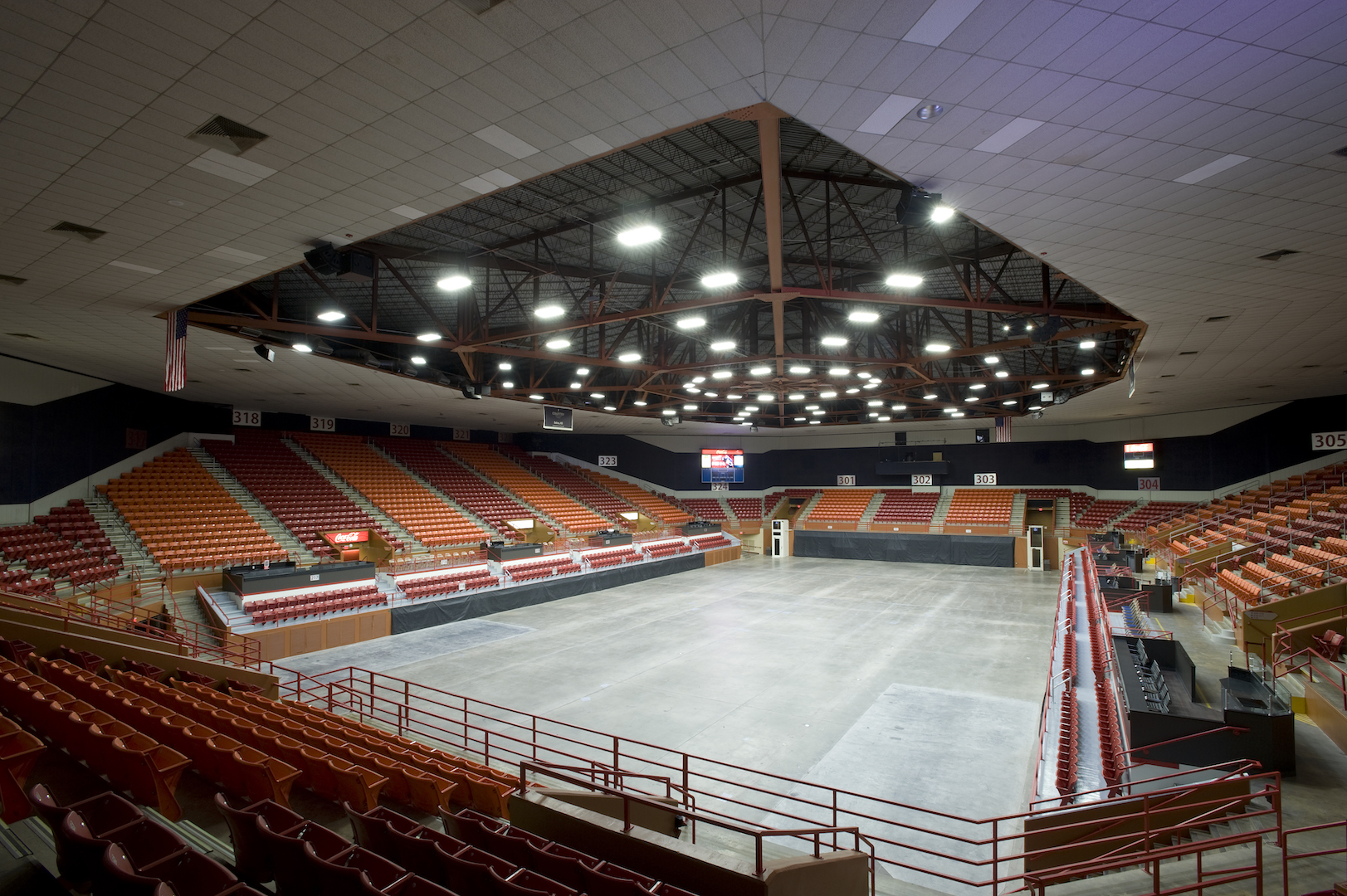 Tony's pizza event center in Salina, Kansas arena