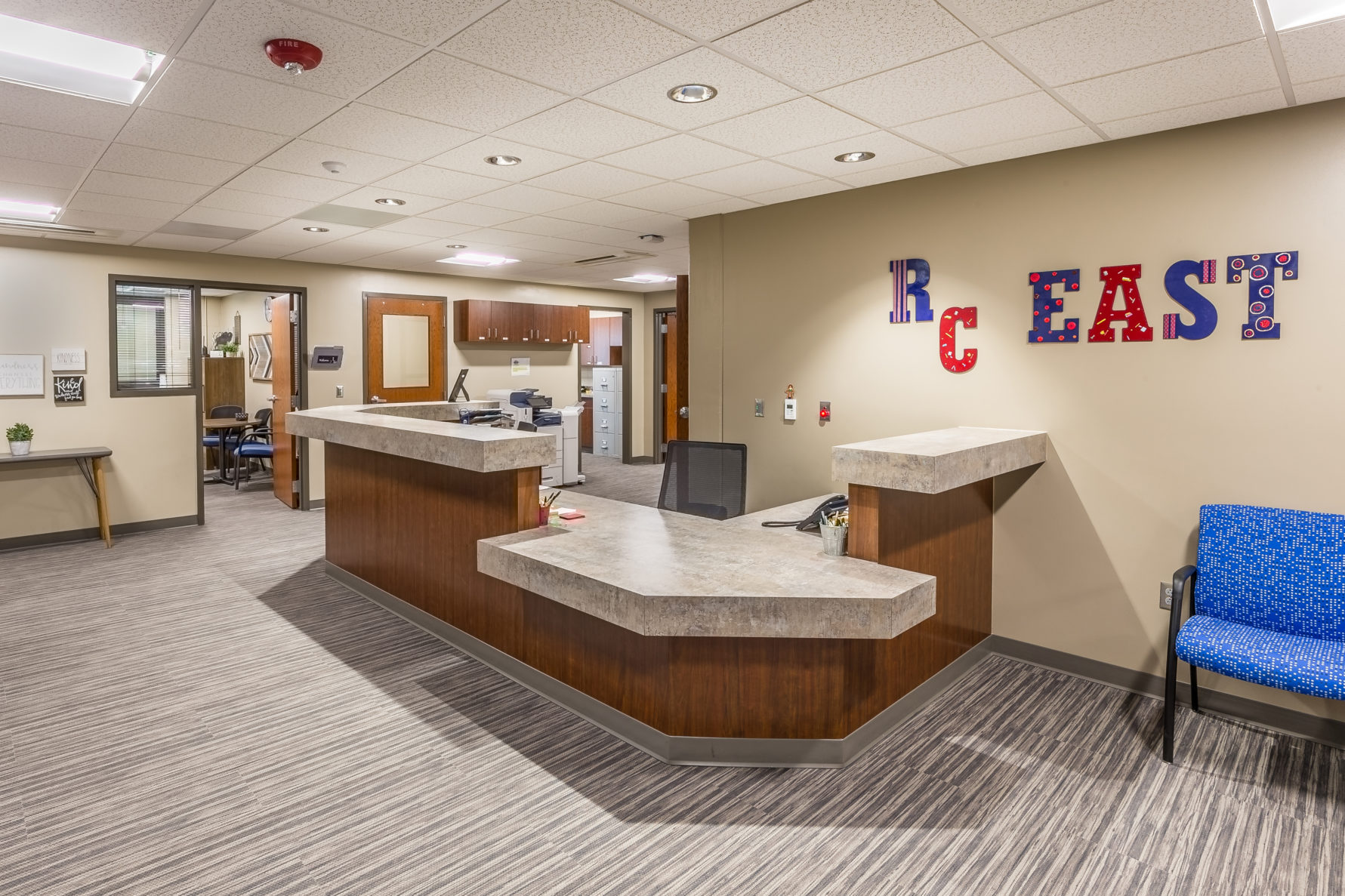 Belleville Kansas Republic County East Elementary school office renovation