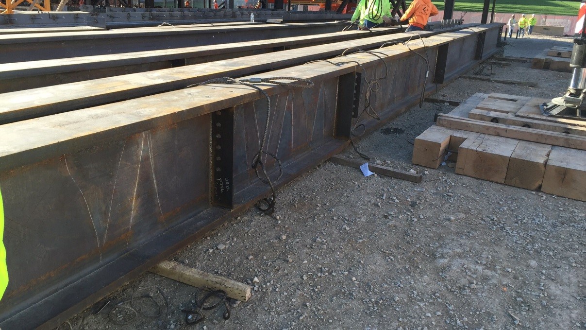 Ku medical center health education building steel beam