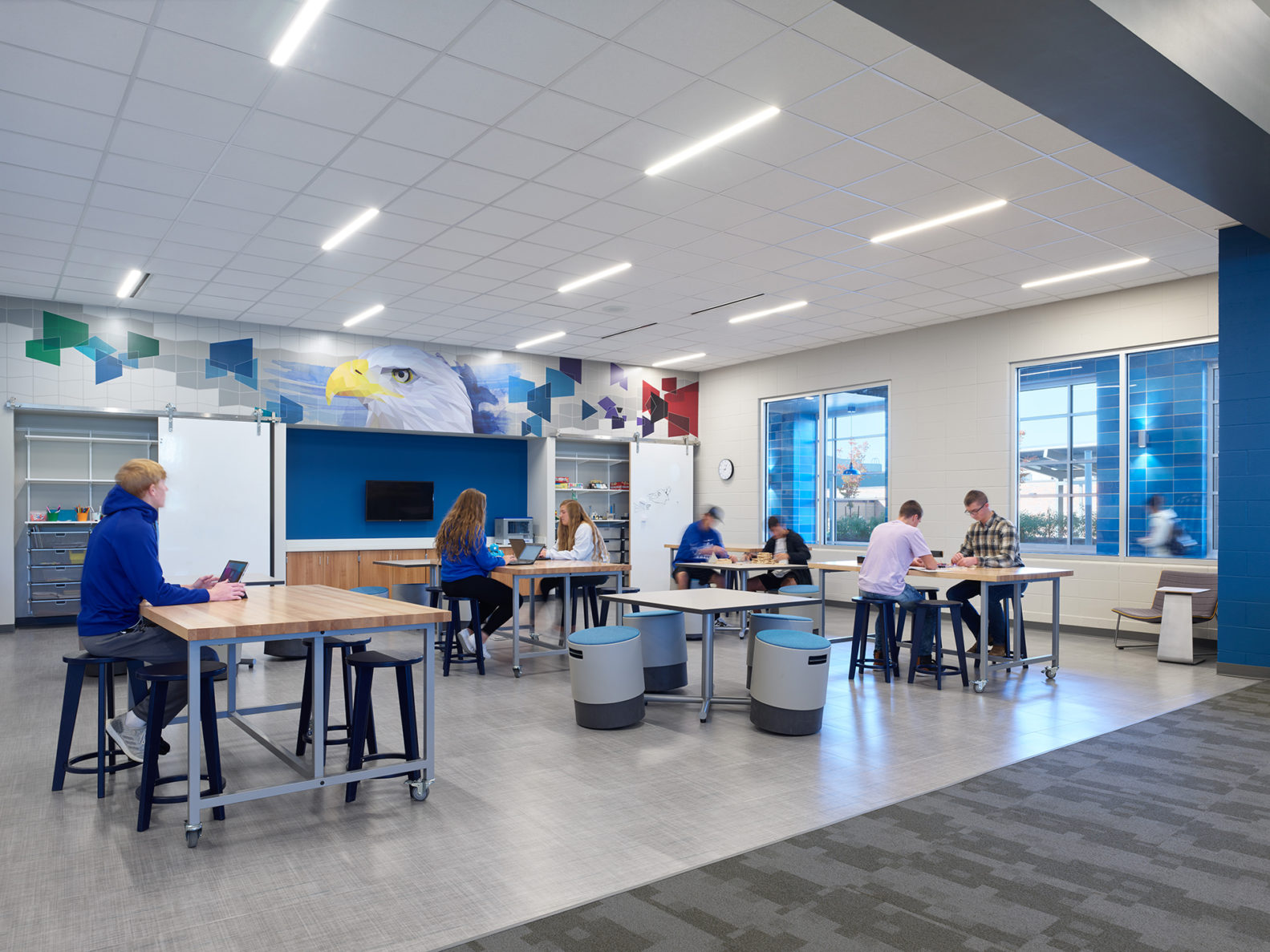 Grain Valley School collaboration room