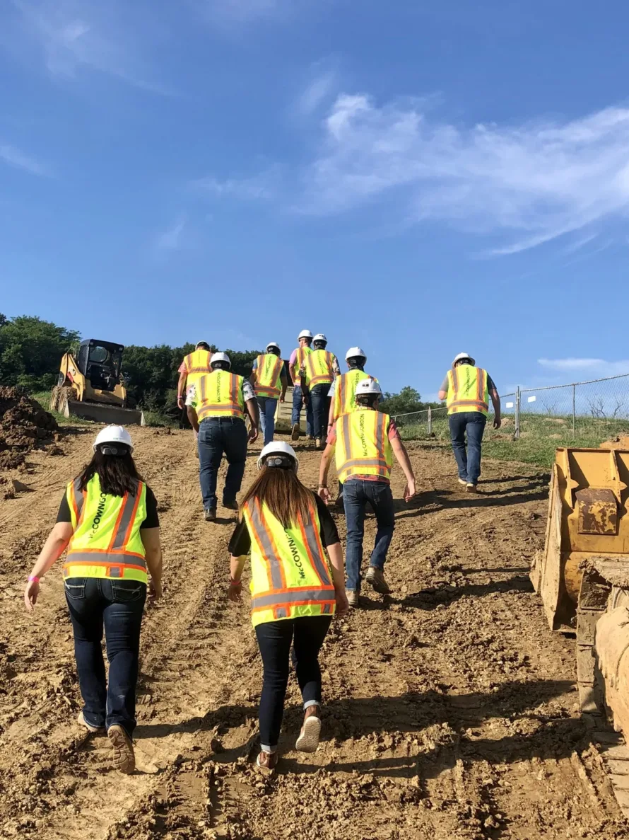 McCownGordon's Kansas City summer interns exploring a construction job site