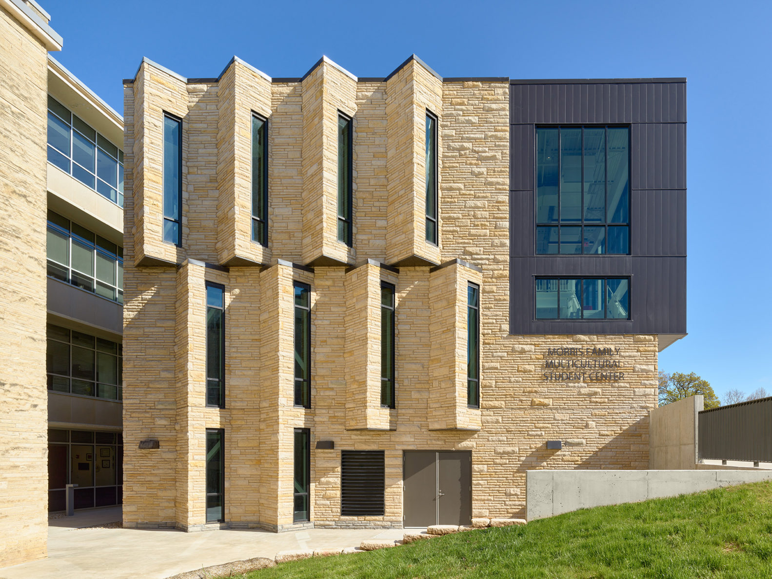 The exterior of the KSU Morris Family Multicultural Center, built by McCownGordon Construction