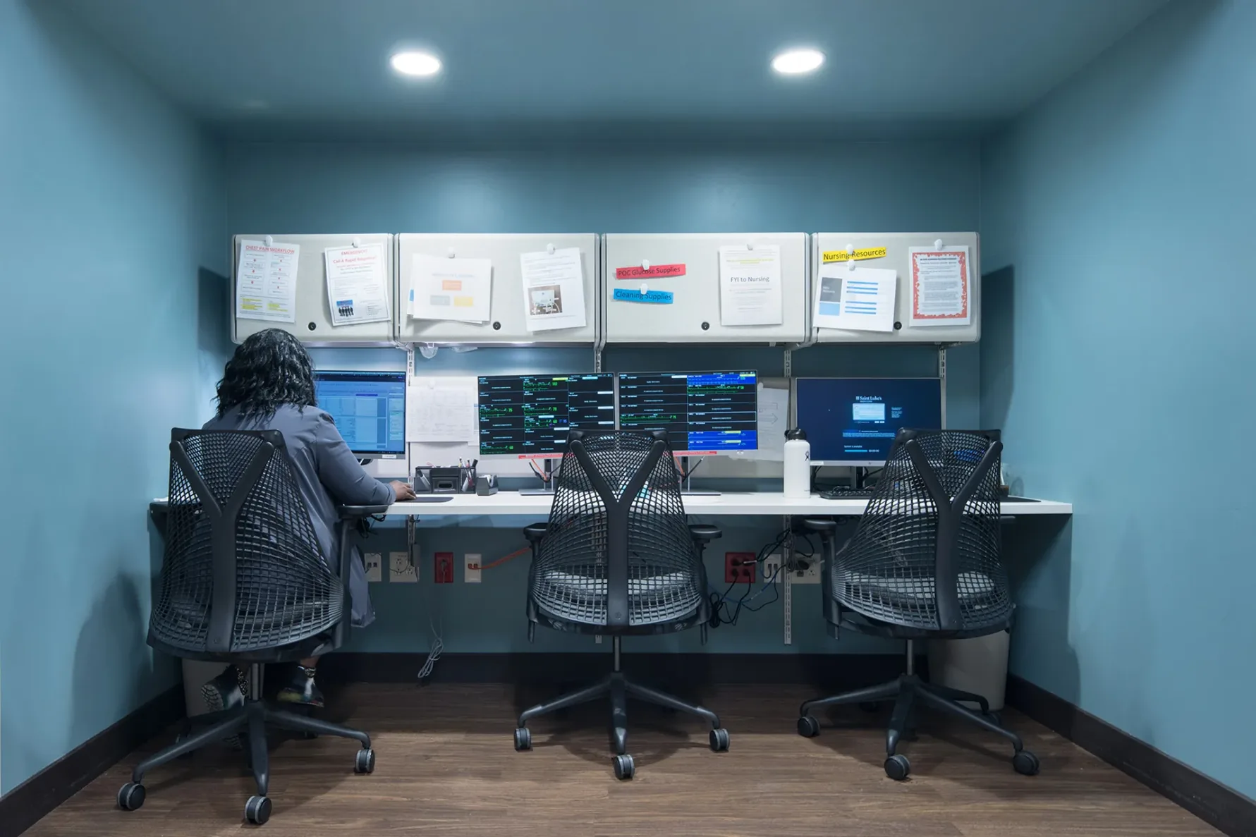 Nurses office at Saint Luke's East Flex Capacity