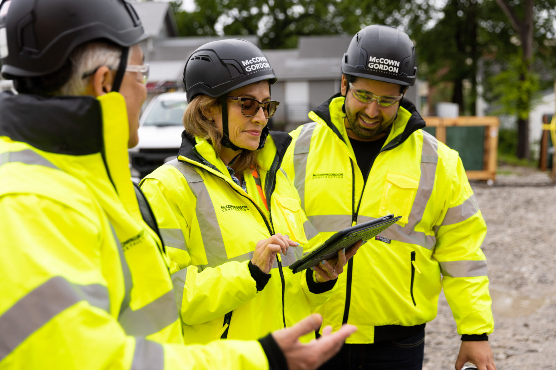 McCownGordon Construction associates collaborating on a job site