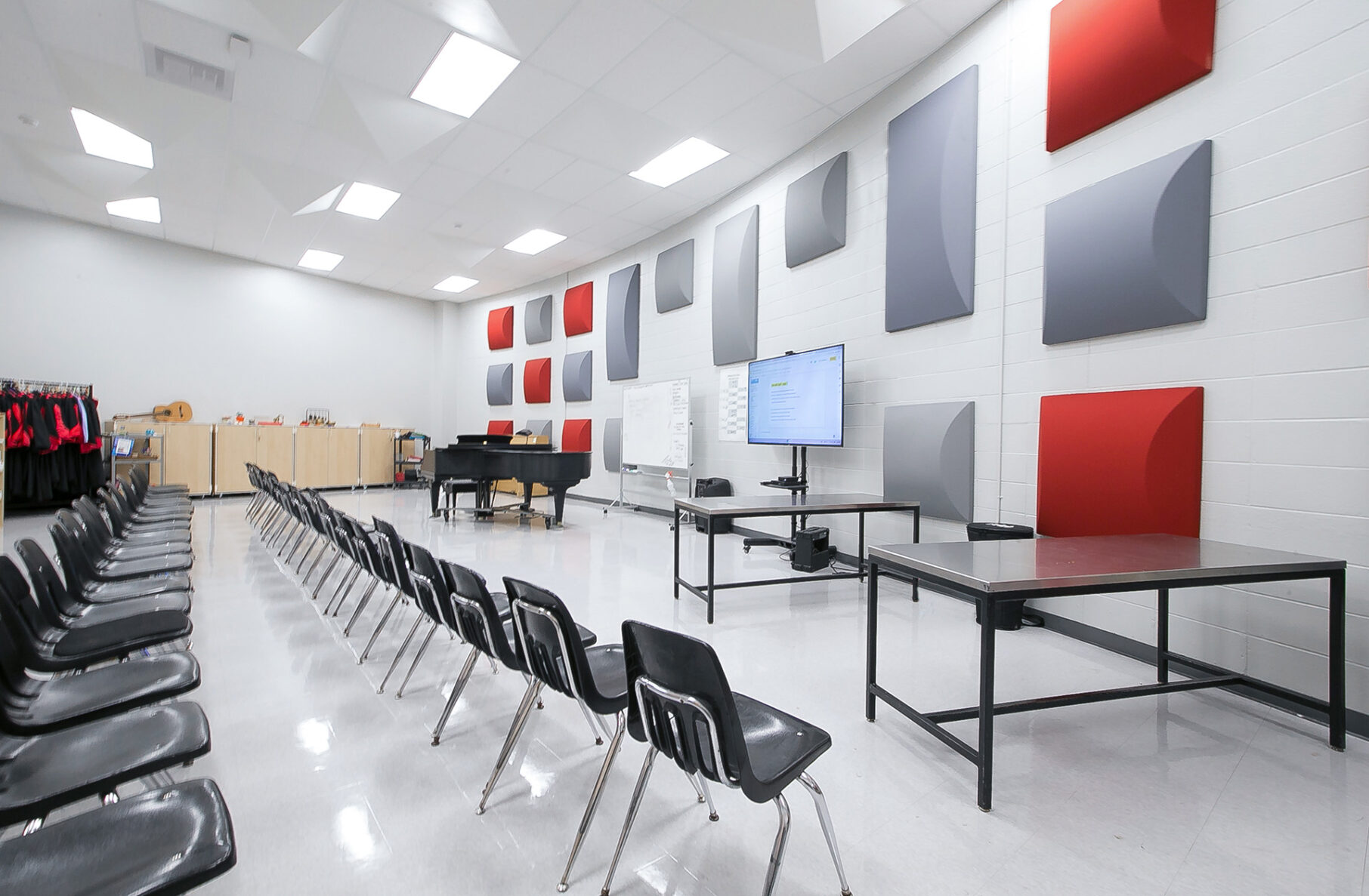 The music room at Emporia High School, a McCownGordon project.