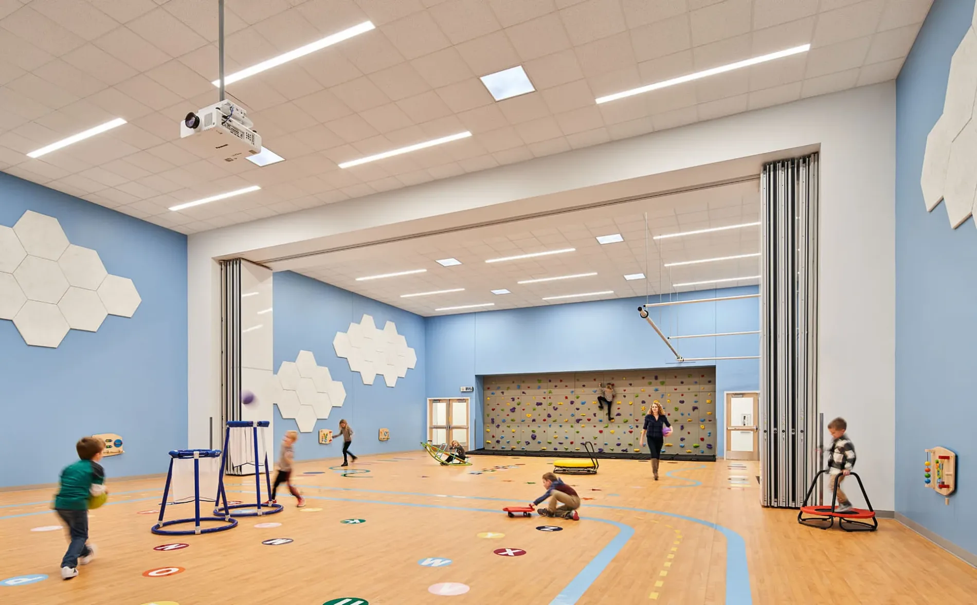 Children playing at the North Kansas city Schools Early Education Center built by McCownGordon