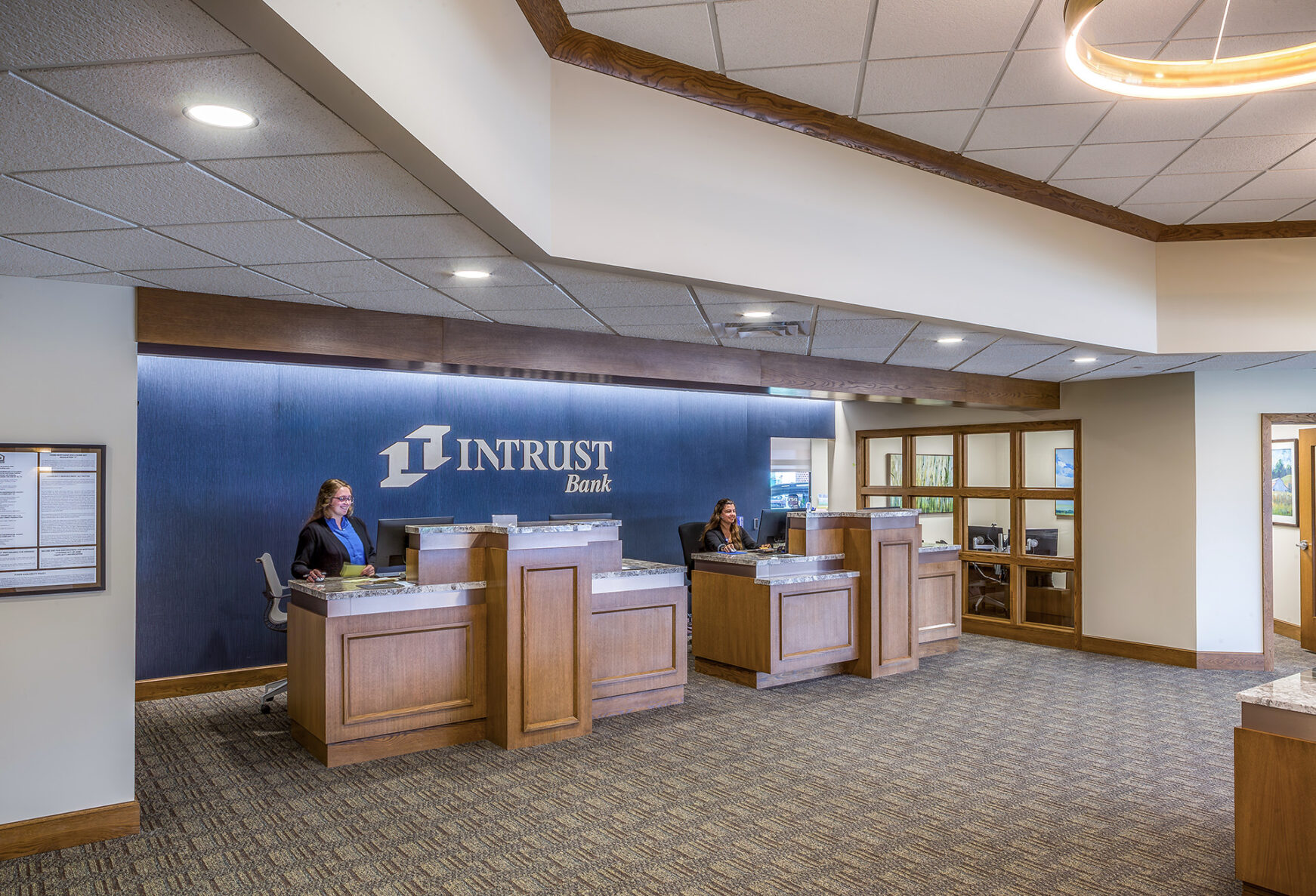 Intrust Bank in Mustang, OK built by McCownGordon Construction.