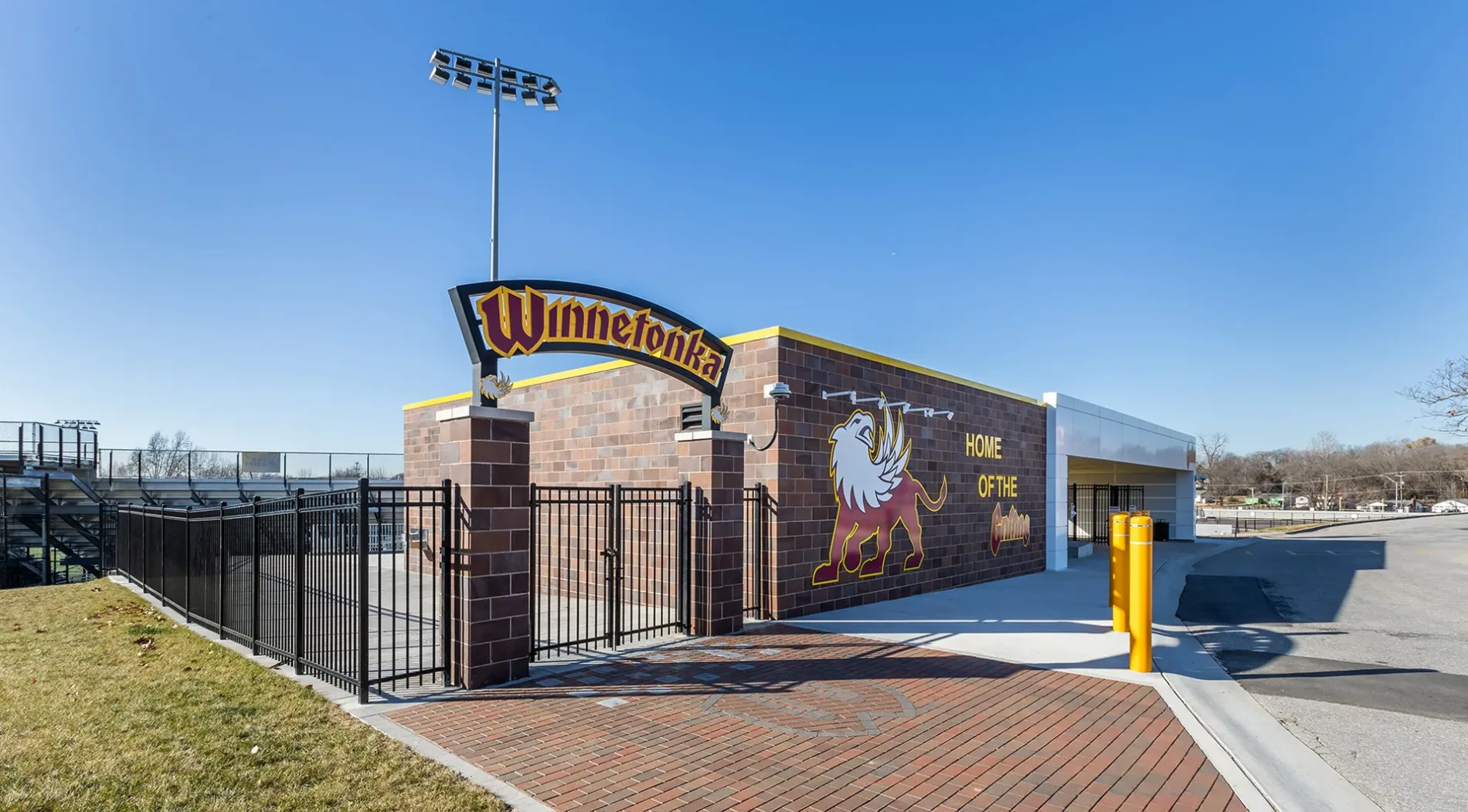 Winnetonka HS - North Kansas City School - Bond 2020 - stadium entrance