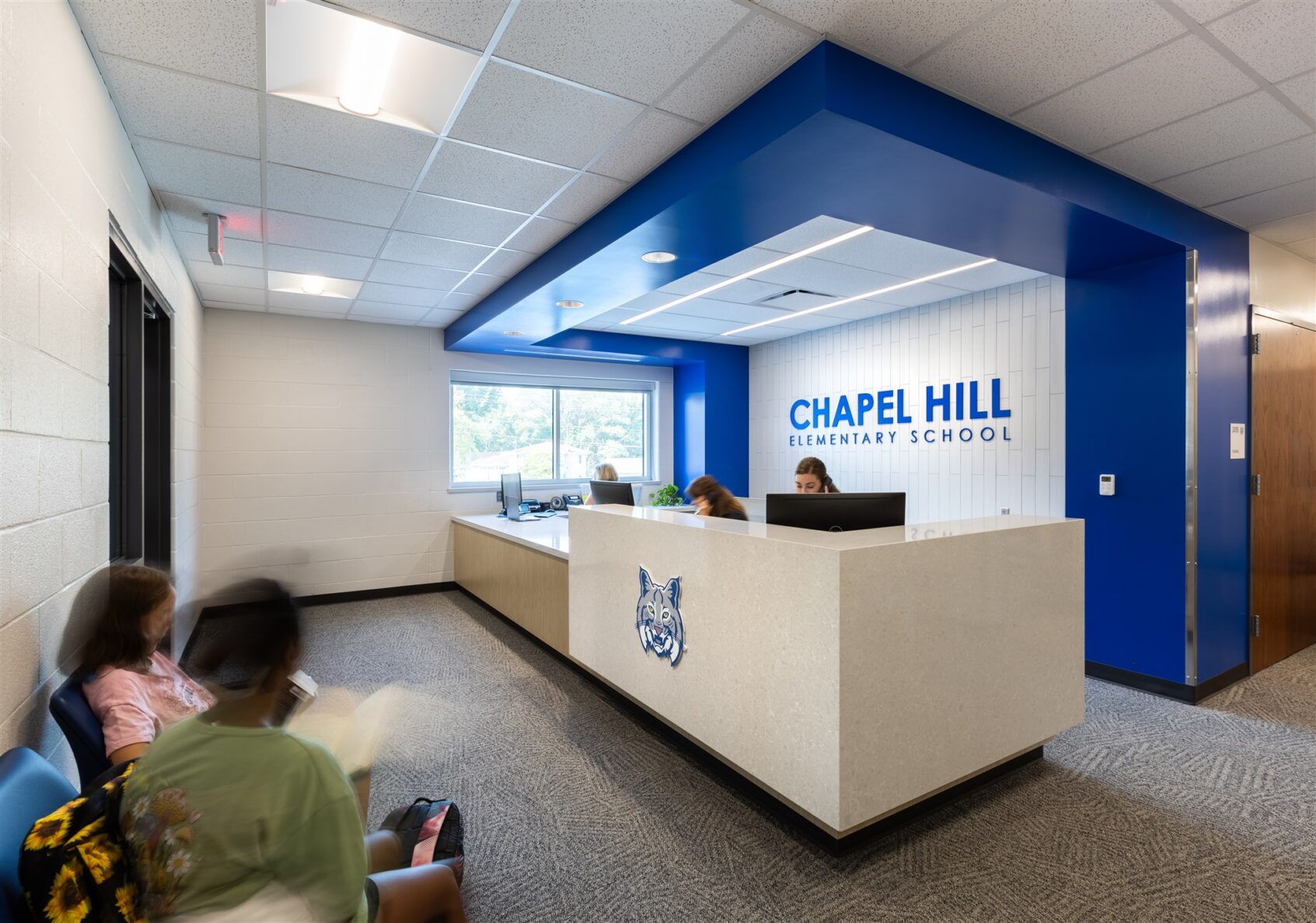 Entrance at Chapel Hill Elementary School in the 2022 North Kansas City Bond built by McCownGordon