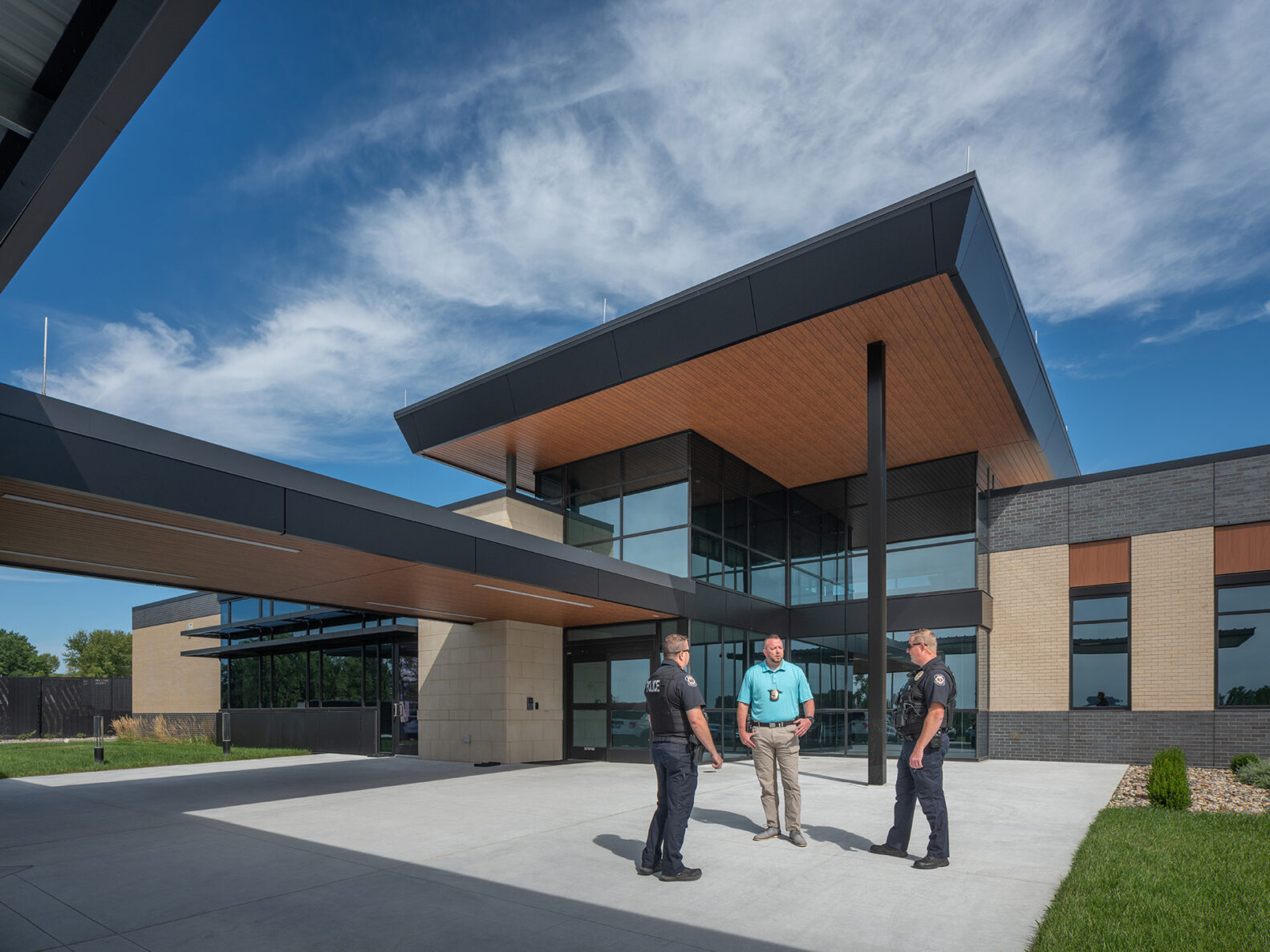 Grain Valley Police headquarters outside entrance