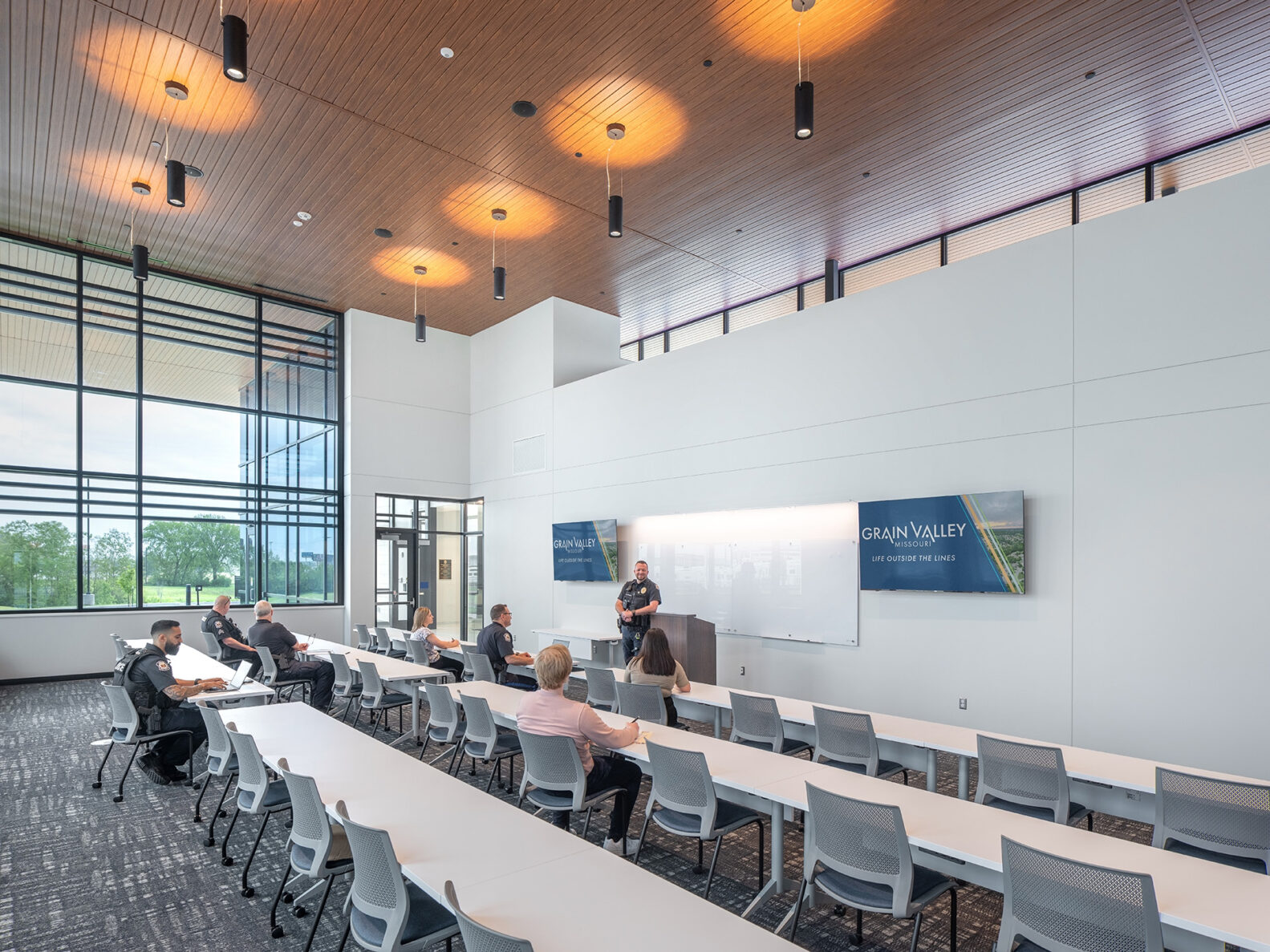 Grain Valley Police headquarters meeting room