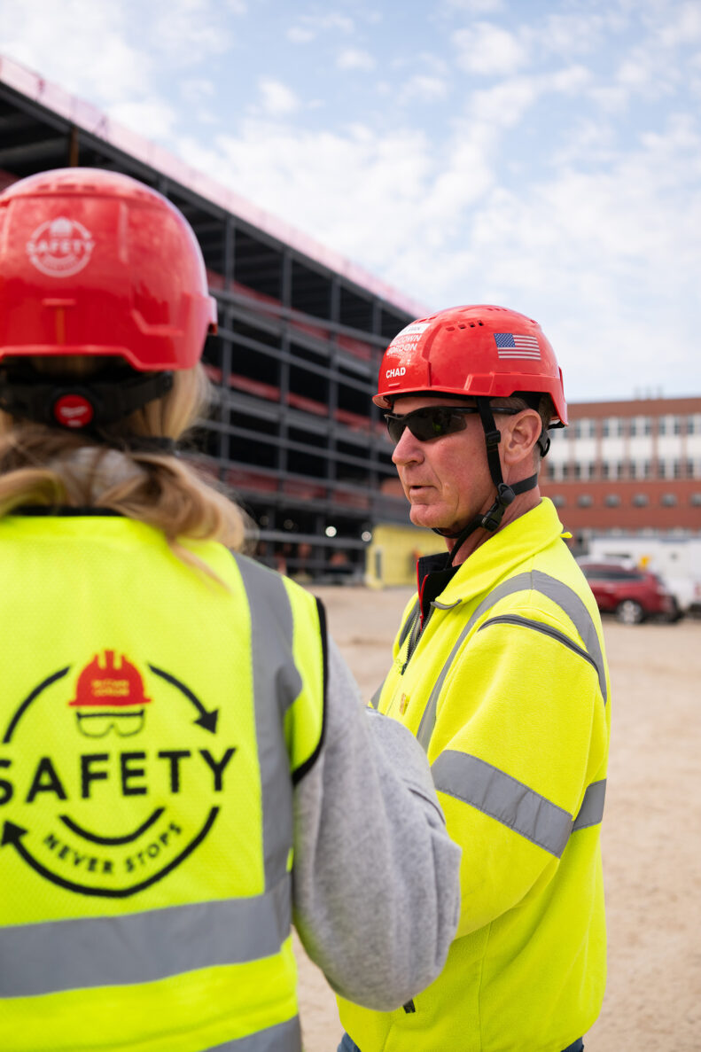 McCownGordon associates collaborating together on site.