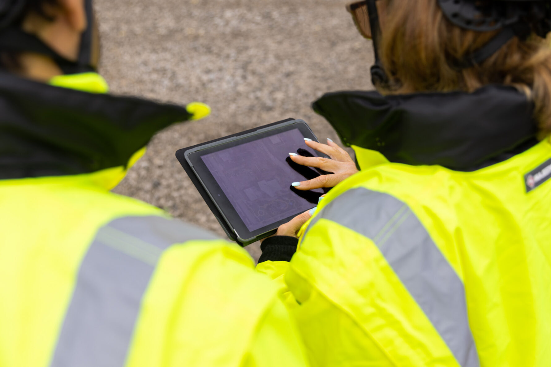 McCownGordon associates working on site using technology