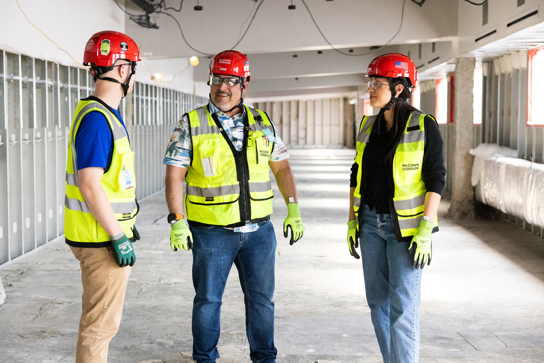 McCownGordon associates collaborating on site.