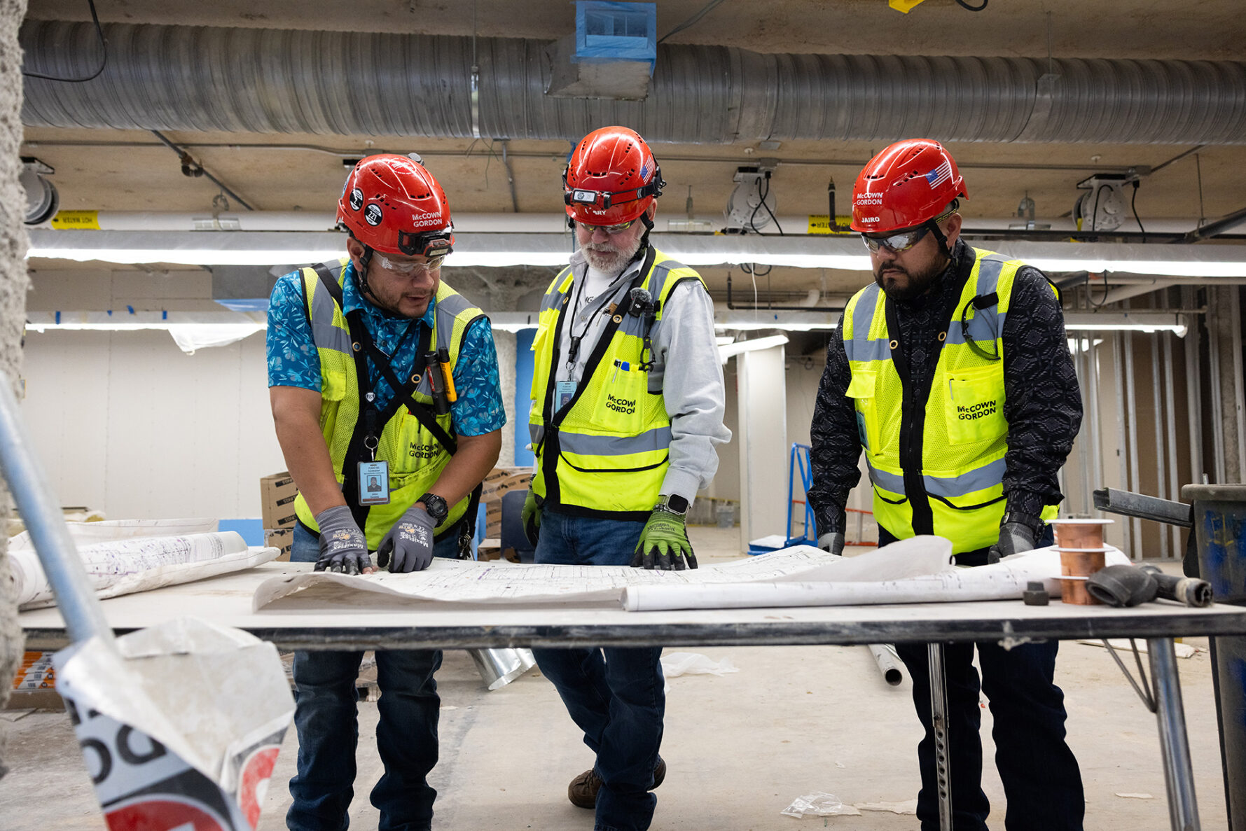 McCownGordon associates collaborating on site.