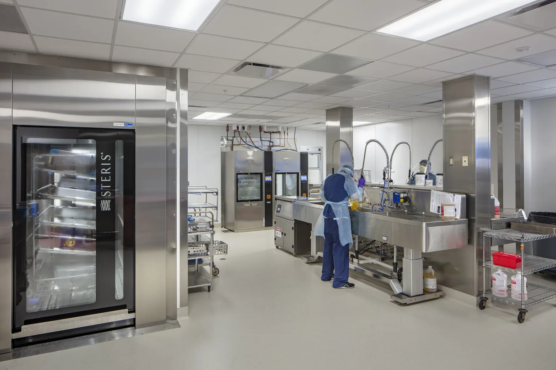 Sterile processing area at LMH Health, built by McCownGordon Construction
