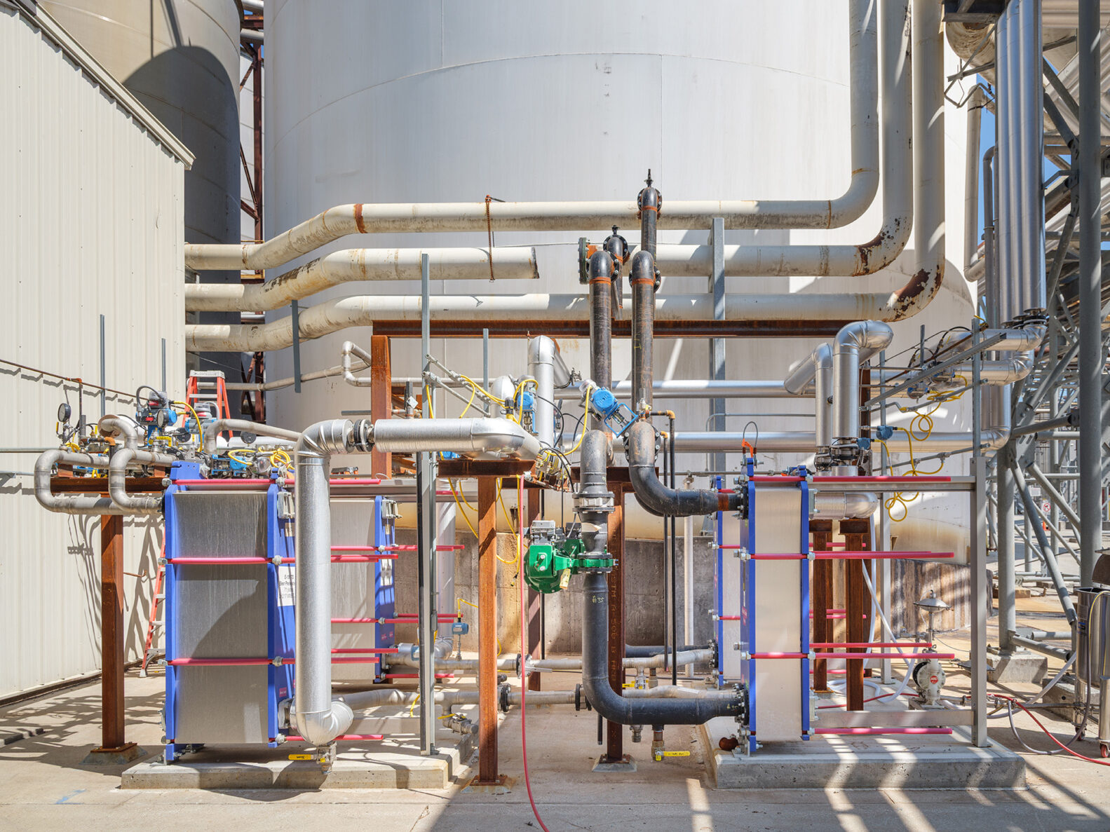 Slurry Coolers with Chilled Water Piping