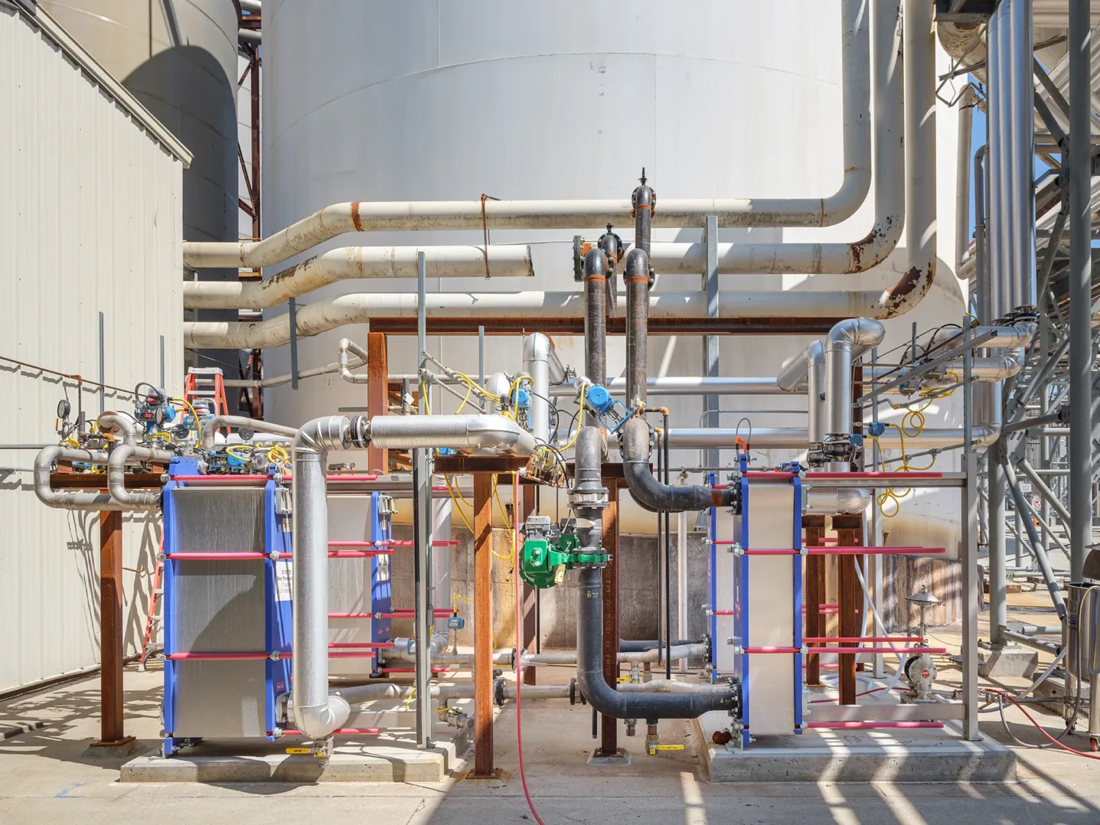Slurry Coolers with Chilled Water Piping