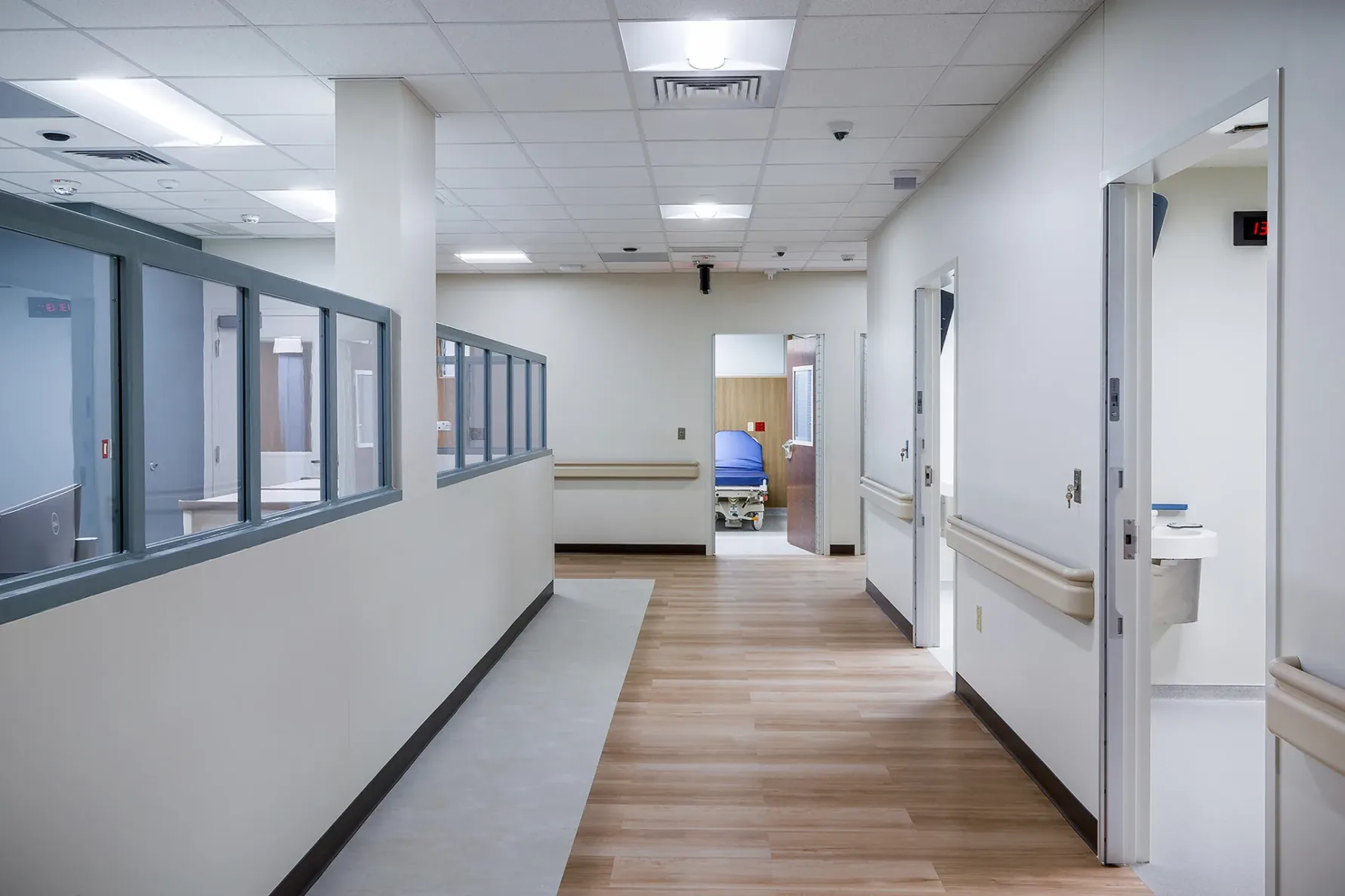 Behavioral health patient area at Ascension Via Christi St Jospeh Hospital