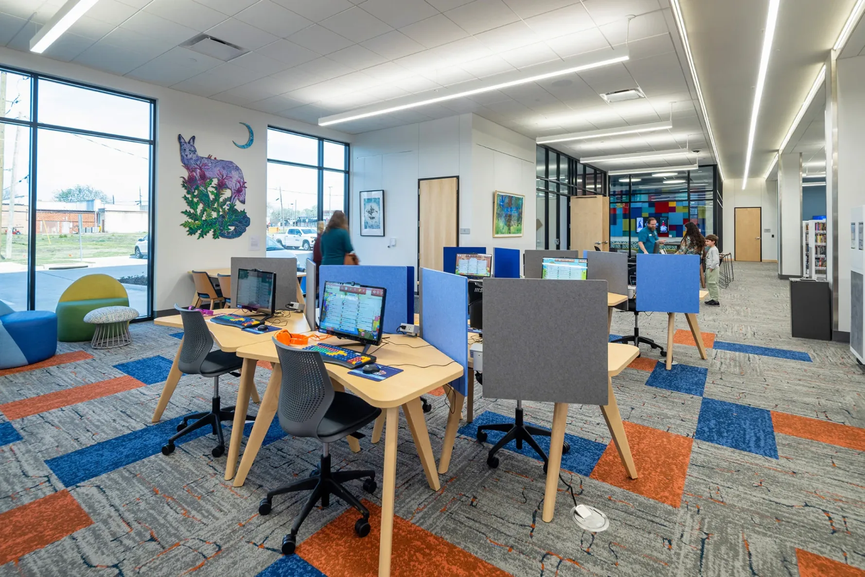 Kids computer space at the City of Anna Library, built by McCownGordon