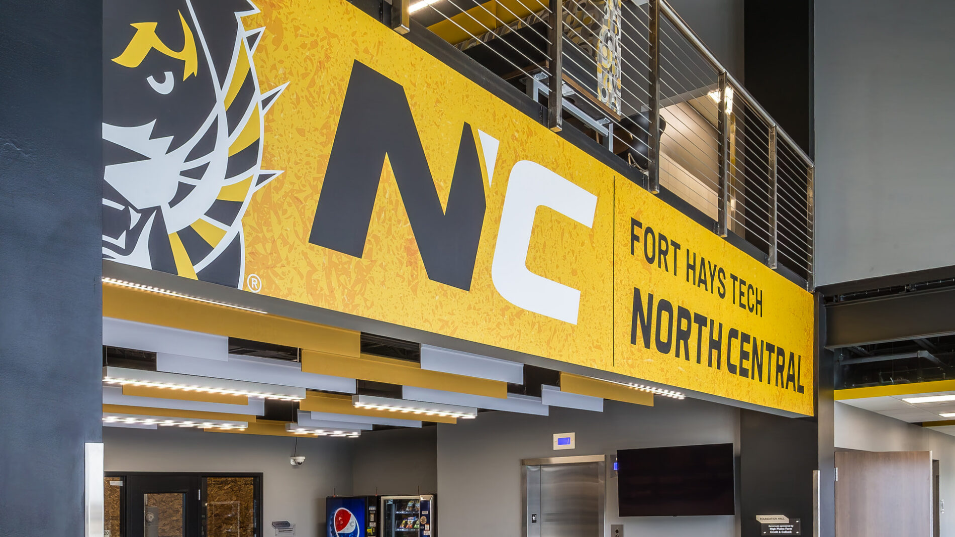 Lobby in the Hansen Construction Career Center